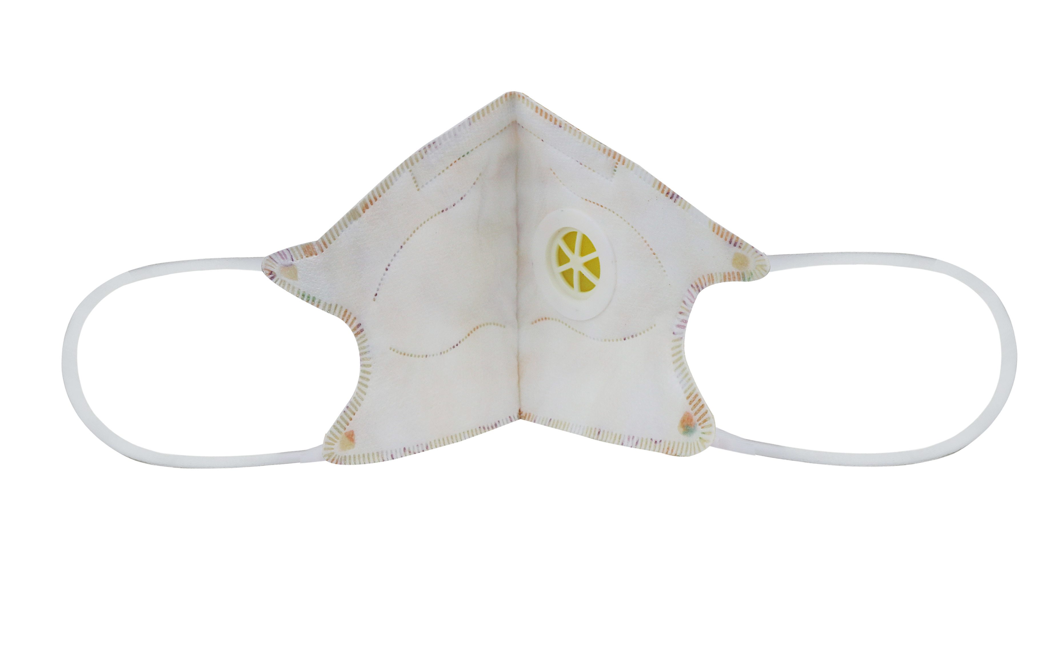 Mask - Cotton Fabric, Orange Color | 99.97% Dust Protection For Children