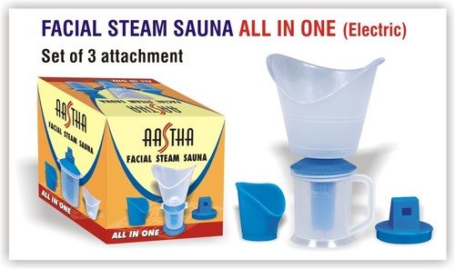 Portable Facial Steam Sauna - Plastic Material,  Blue and White Color | Recommended for Children, Correct Body Posture Feature