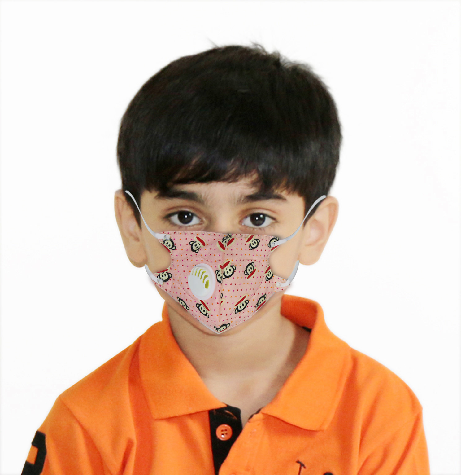 Mask - Cotton Fabric Pink, 99.97% Dust Protection For Children