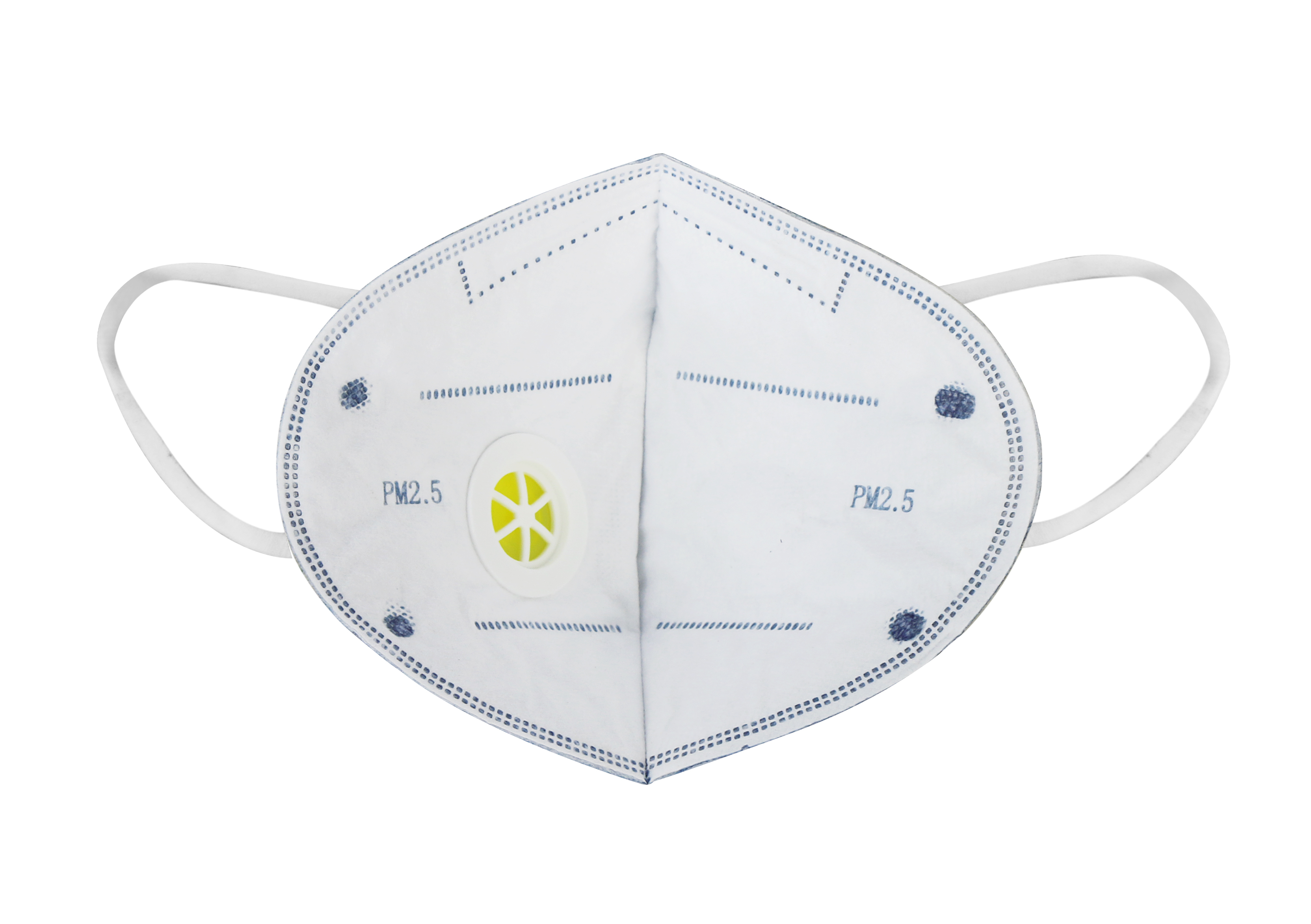 Mask - Cotton Fabric 10g Weight Blue Color | 99.97% Dry Dust Protection Ventilated Design
