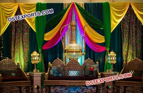 रंगीन वेडिंग सोफा सेट