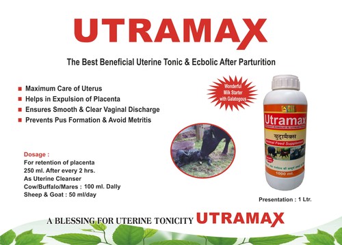 Utramax-i.u. - Nutritional Medicine For Utero Care | Contains Iron, Vitamins A, E, D, Calcium, Manganese, Zinc, Suitable For Cow, Buffalo, Mare, Sheep, Goat
