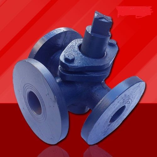 Ci Three Way Gland Cock Flanged Valve