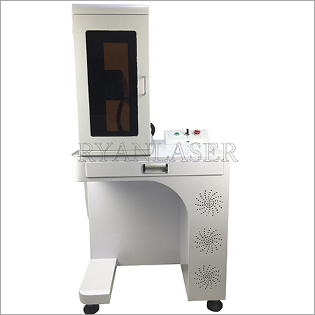 Fiber Laser Marking Machine With Safe Cover - 20w/30w, 1064nm, 7000mm/s | Air Cooling, Robust Design, High Fluency