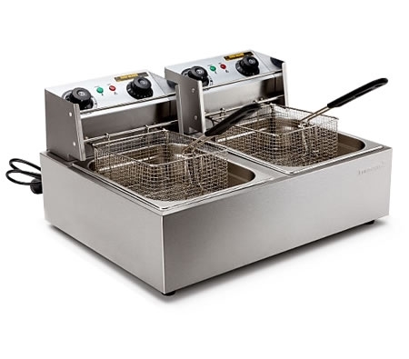 इलेक्ट्रिक डीप फ्रायर डबल