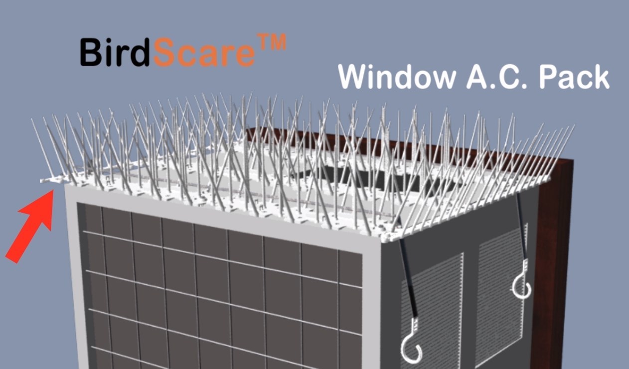 Bird Spike Deterrent - Polycarbonate, Weather Proof Design | Effective Against Pigeons, Safe For Birds, Easy Installation