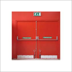Fire Door - Mild Steel, 2-4 m Height, 20-30 cm Thickness, Red Color | Fire Resistant, Hinged Security Design, Enhanced Insulation with VIPER FRS 881 LH