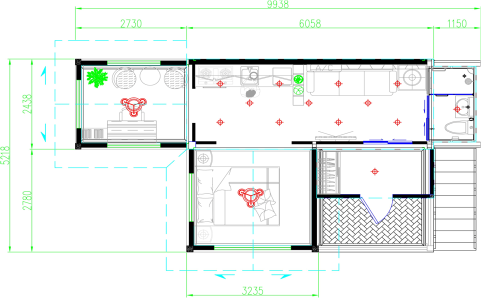 M45 Modular Home Size: 45 Square Meters