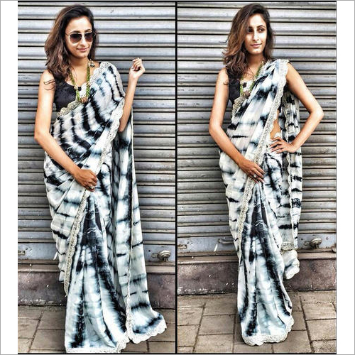 बाटिक प्रिंट साड़ी