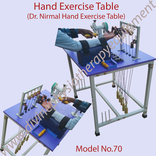 Hand Exercise Table - Steel Frame With Six Pulleys | Portable, Easy To Set-Up, Maintenance Free, Robust Design, Includes Supinator/Pronator And Wrist-Circumduction Wheel