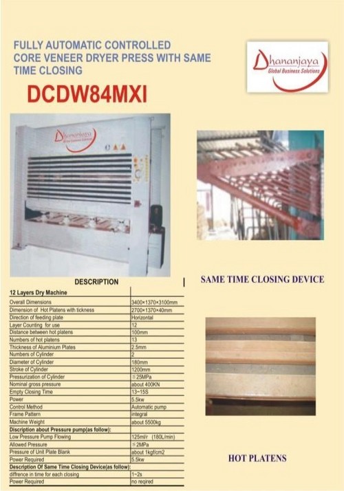 Veneer Dryer Press