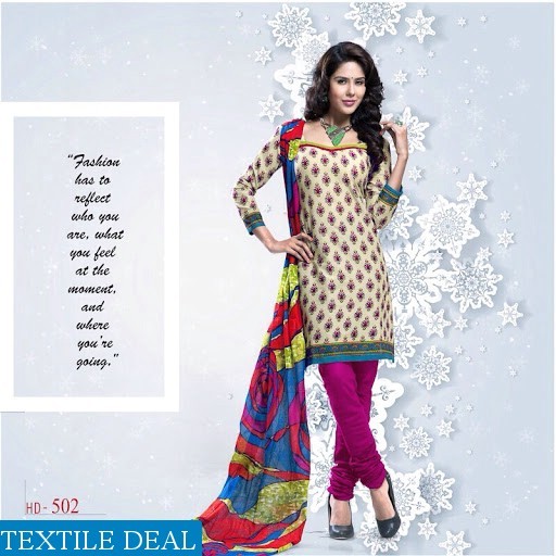 Cotton Printed Dress Material - Kundan Hd Vol-5 | Vibrant Colors, 12-piece Set, Adds Grace And Glamour To Your Look