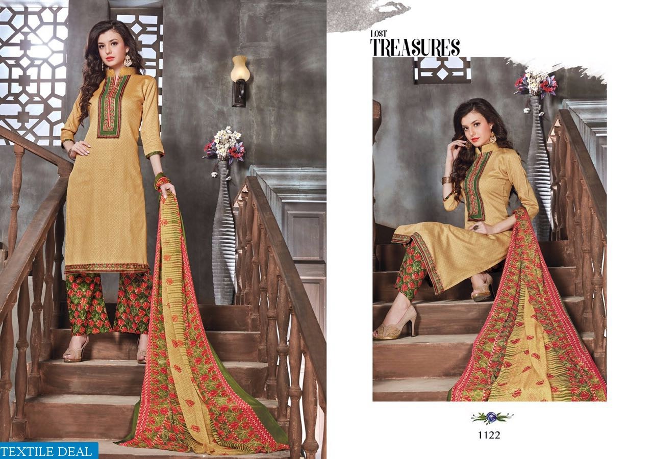 Printed Cotton Dress With Chiffon Dupatta Mag Afna Vol-2