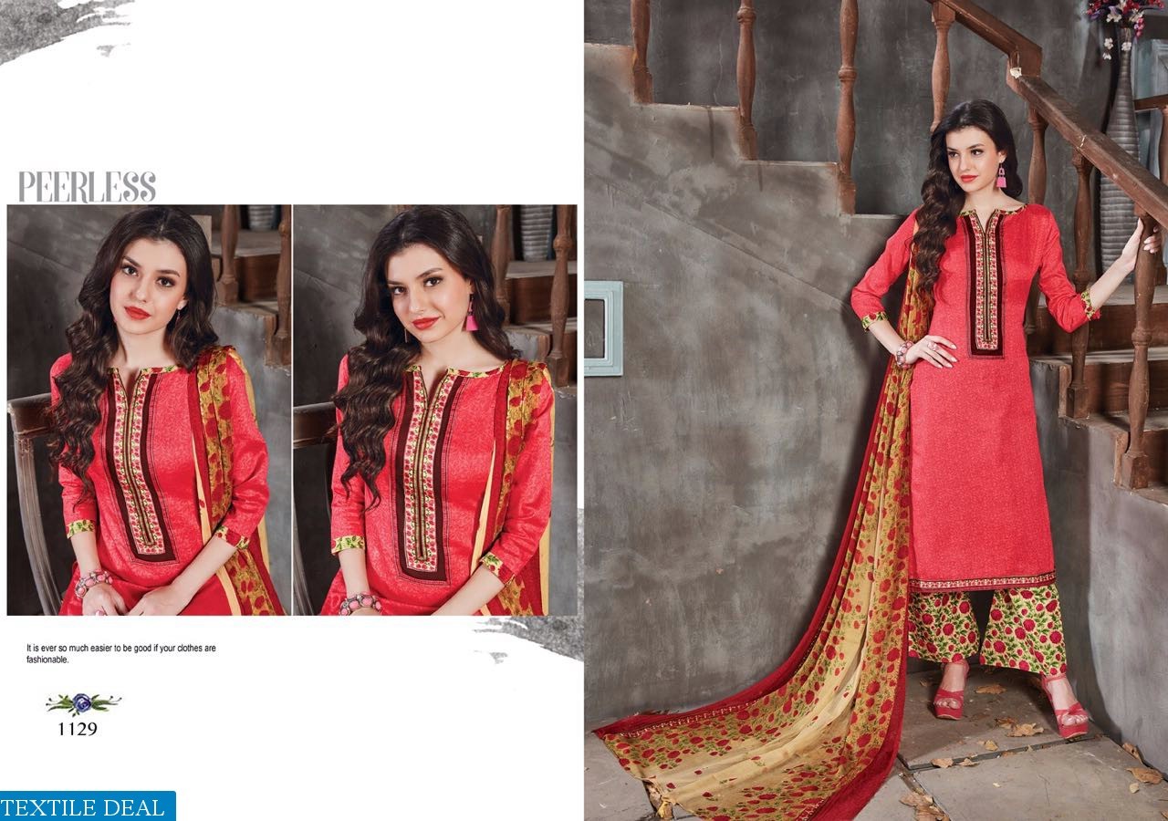 Printed Cotton Dress With Chiffon Dupatta Mag Afna Vol-2