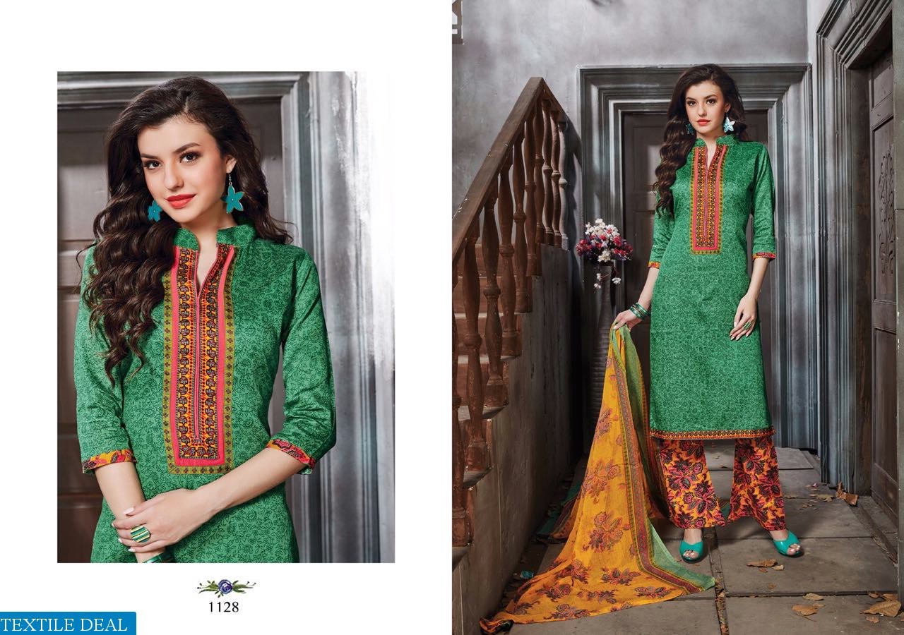 Printed Cotton Dress With Chiffon Dupatta Mag Afna Vol-2