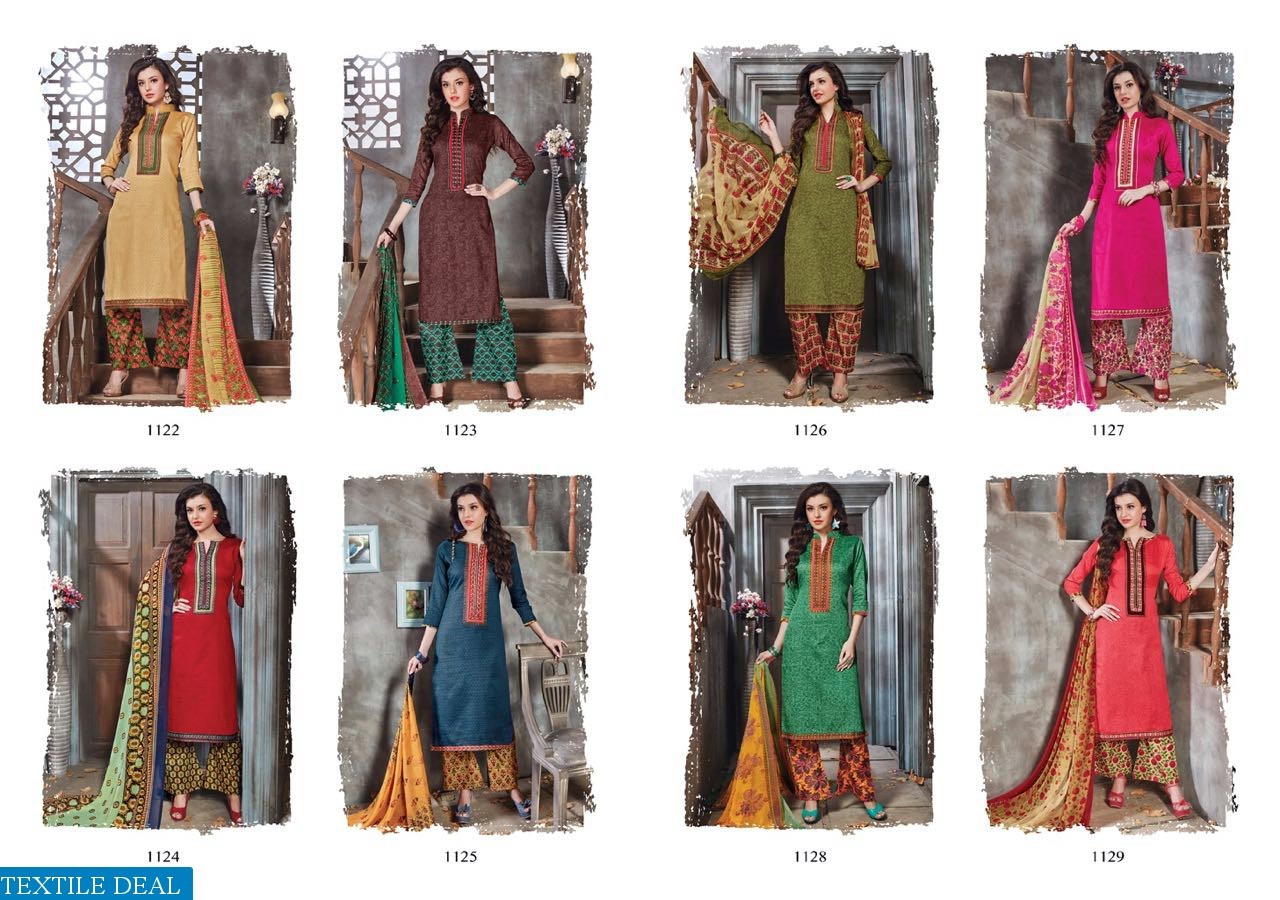 Printed Cotton Dress With Chiffon Dupatta Mag Afna Vol-2