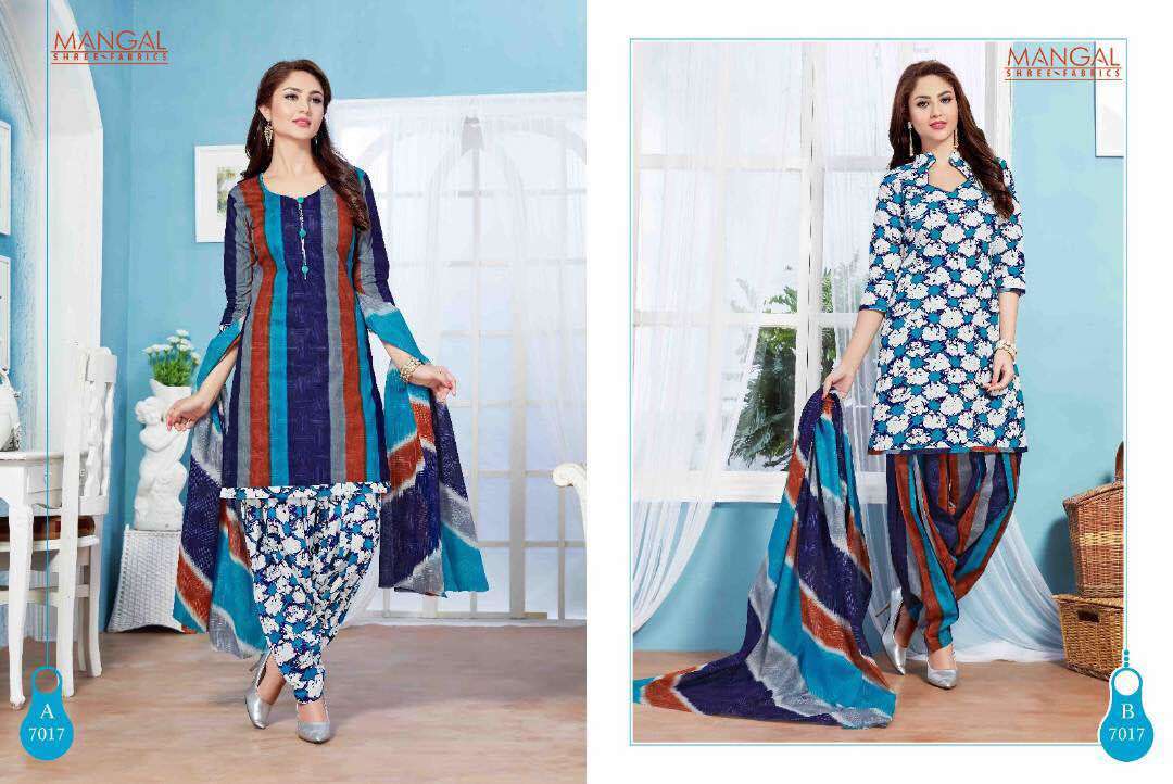 Cotton Printed Dress Materials Mangal Vol-7