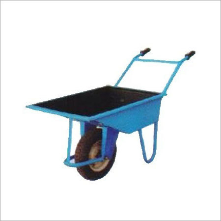 Wheel Barrow - One Piece Thick Sheet Construction, Seamless Body with No Joints , Compact Design, Rust Proof, Enhanced Durability, Long Tire Life