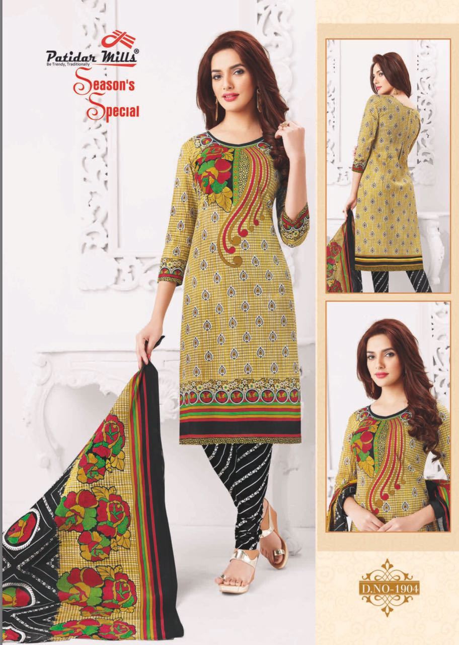 Designer Cotton Suits Patidarseasonspecial Vol-19