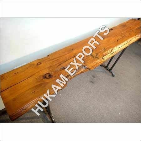 Industrial Bench - Metal and Wood Construction, 2-7 mm Thickness, Painted Finish | Smooth Finishing, Artistically Crafted, Easy to Maintain