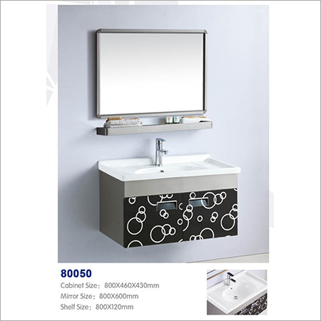 Ss Cabinet Basin - Stainless Steel, 800x460x430 Mm Cabinet | Space-saving Design, Elegant Silver Finish, Moisture And Rust Resistant