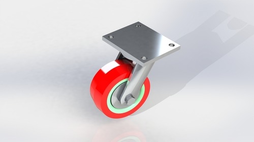 पॉलिशिंग हैवी ड्यूटी पॉलीयूरेथेन प्लेट टाइप व्हील