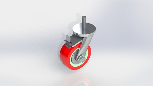 पॉलिशिंग मीडियम ड्यूटी पॉलीयूरेथेन स्टड टाइप व्हील