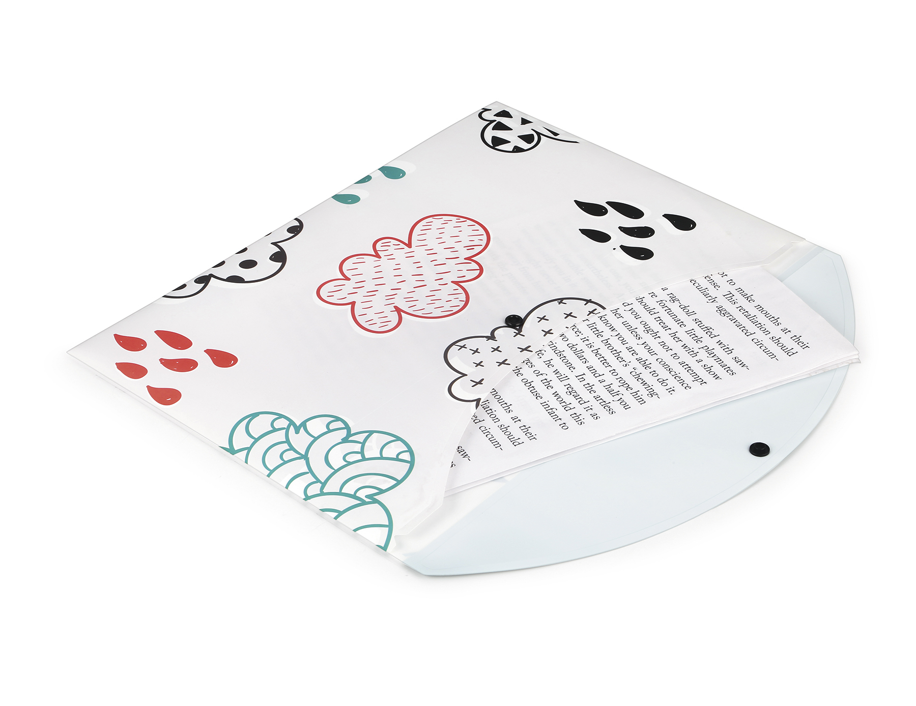 Polypropylene My Clear Bag With Cloud Design