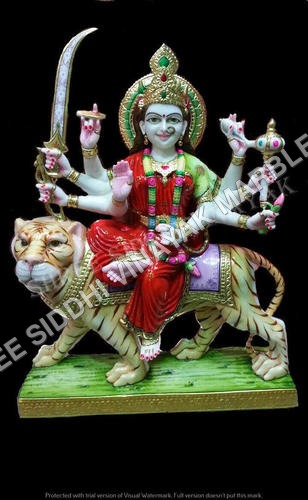 मार्बल दुर्गा मूर्ति