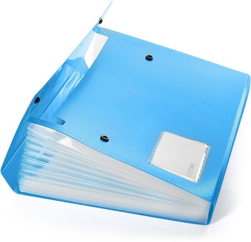 Expanding File 13 Pkts - Polypropylene, A4 & Fc Size, 13 Expandable Pockets | Lightweight, Rugged Design, Eye-catching Look