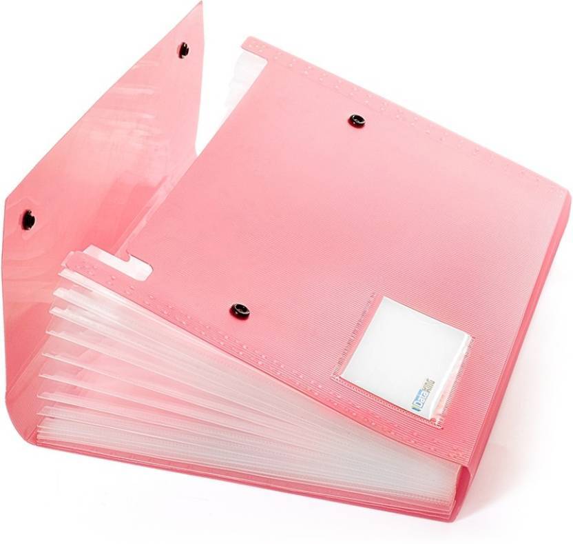 Expanding File 13 Pkts - Polypropylene, A4 & Fc Size, 13 Expandable Pockets | Lightweight, Rugged Design, Eye-catching Look