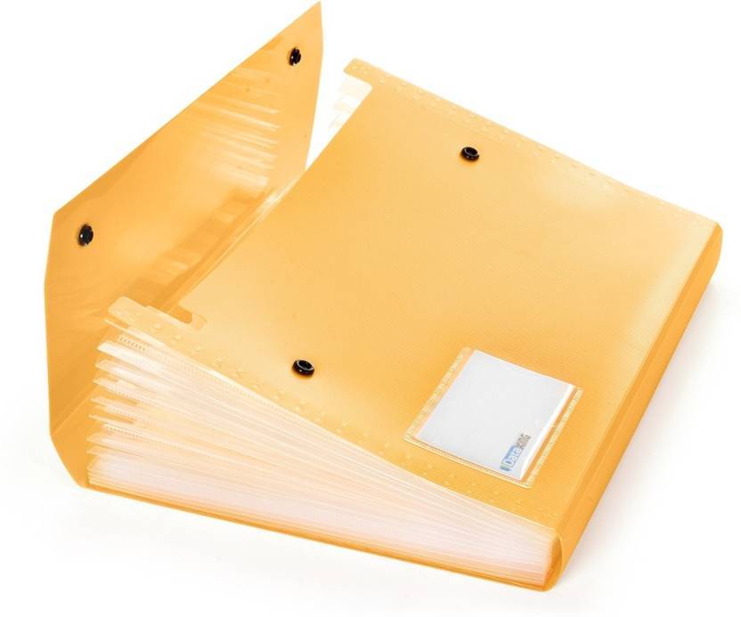 Expanding File 13 Pkts - Polypropylene, A4 & Fc Size, 13 Expandable Pockets | Lightweight, Rugged Design, Eye-catching Look