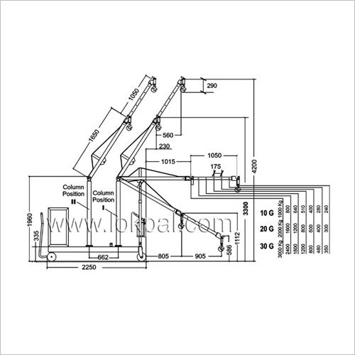 Hydraulic Floor Crane G Type