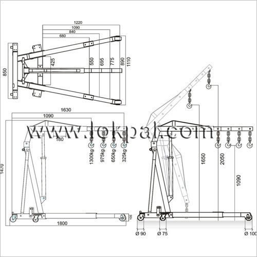 Hydraulic Engine Crane T3200e