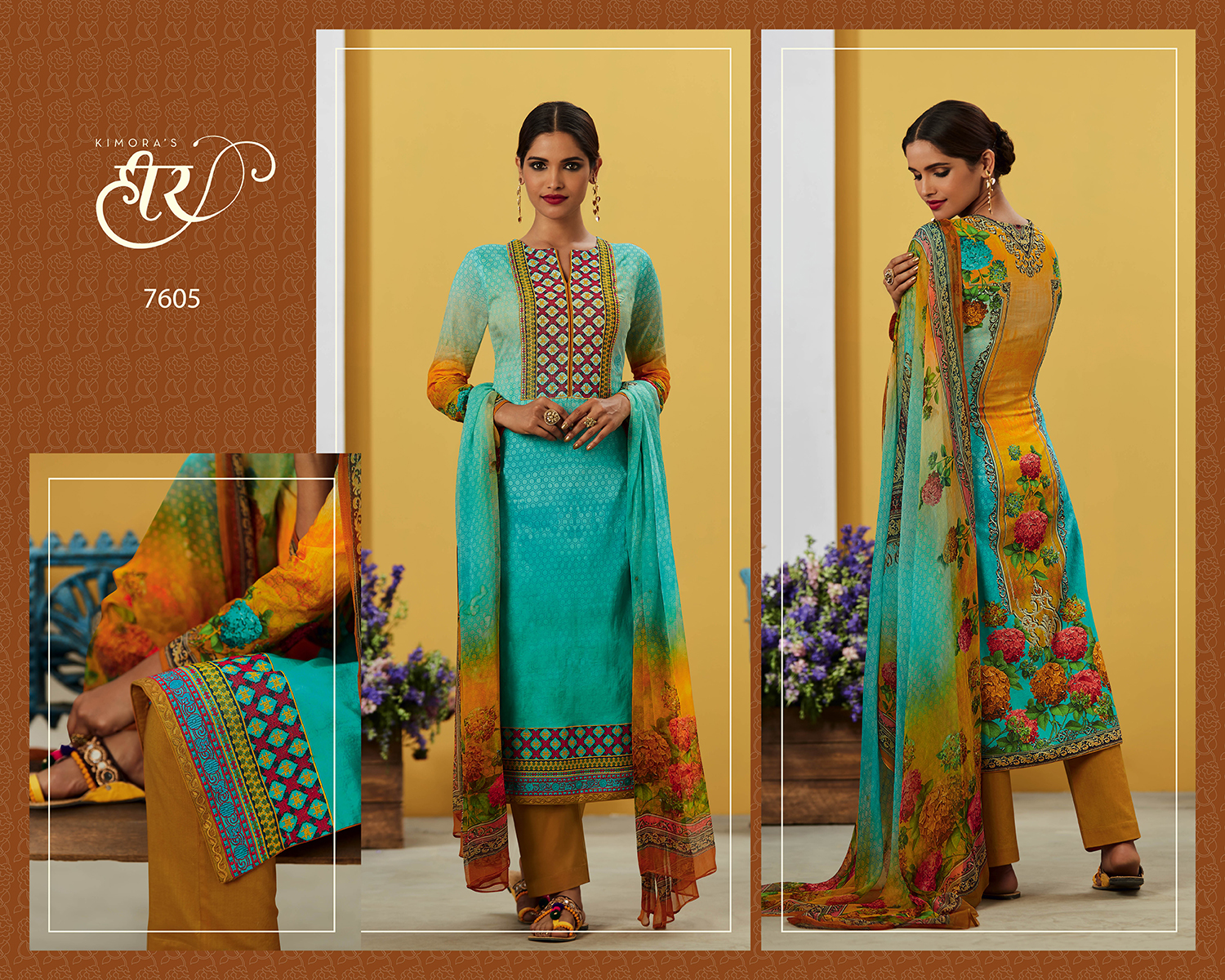 Cotton Embroidered Suit