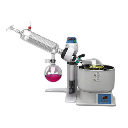 Rotary Evaporator - Glass & Stainless Steel, 1L Capacity, 400 x 300 x 600 mm Dimensions, 0-200 rpm Rotation Speed, Digital Temperature Control, Integrated Vacuum System | Durable, Reliable, Low Maintenance Cost