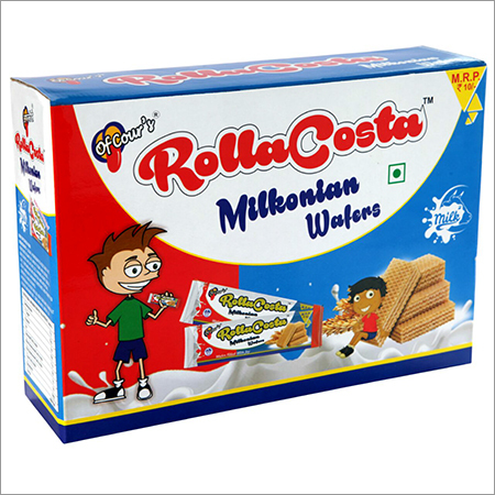 Rolla Costa Milkonian Wafers - Wheat Flour, Sugar, Milk | 10x5x2cm, Three Layer Crispy Milky Flavor