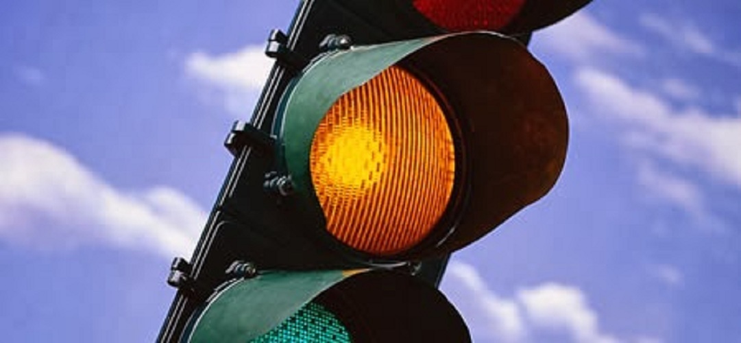 Yellow Traffic Light Signal Blinker