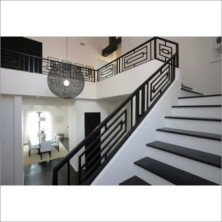Modern Staircase Railing - Stainless Steel, Hand Made and Galvanized Finish | Easily Assembled with Sleek Modern Style