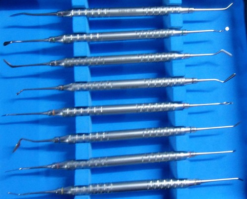 Plastic Filling Instrument Kit - Stainless Steel, Set of 8 Dental Surgical Tools | Portable, Non-Disposable, Advanced Surgical Technology