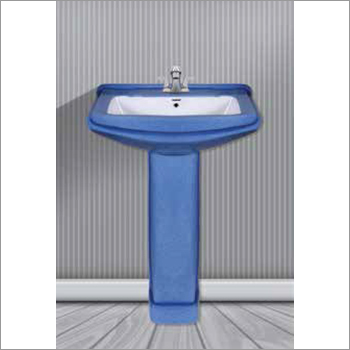 सिरेमिक बाथरूम पेडस्टल रस्टिक बेसिन