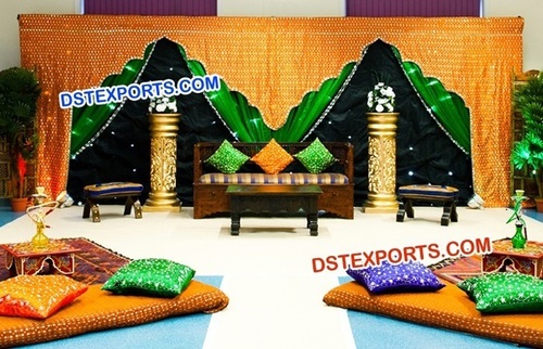 भव्य वेडिंग आर्क बैकड्रॉप पर्दा