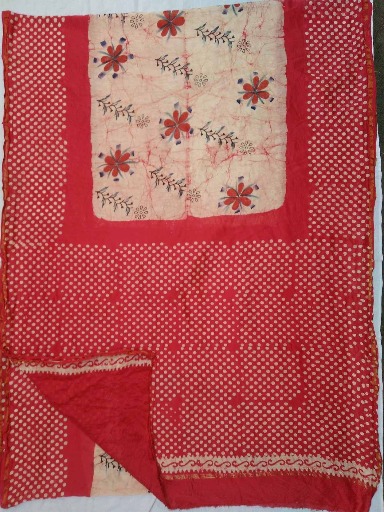 Chanderi Print Saree