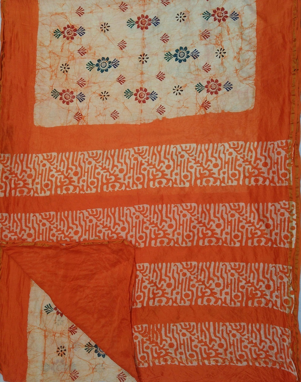 Chanderi Print Saree