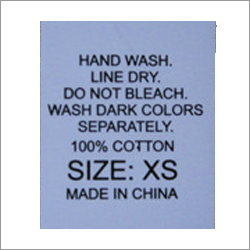 वॉश केयर लेबल्स