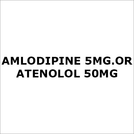 Amlodipine 5mg. Or Atenolol 50mg Tablets