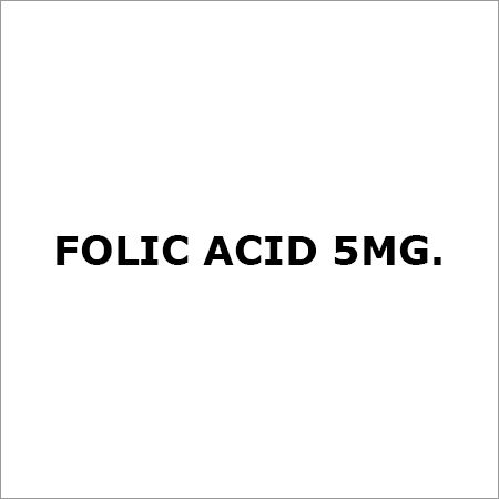 Folic Acid 5mg. Tablets