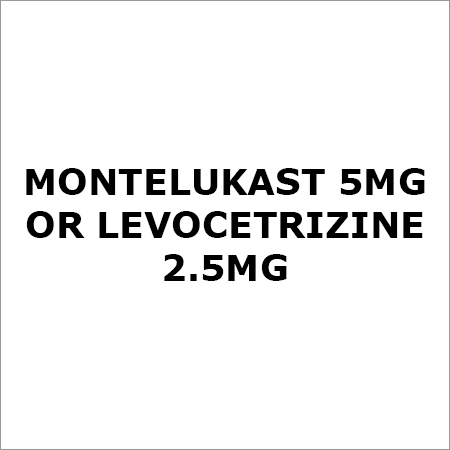 Montelukast 5Mg Or Levocetrizine 2.5Mg Application: Bacteria