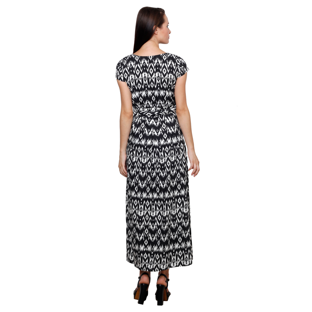 Womens Rayon Printed Maxi Dress