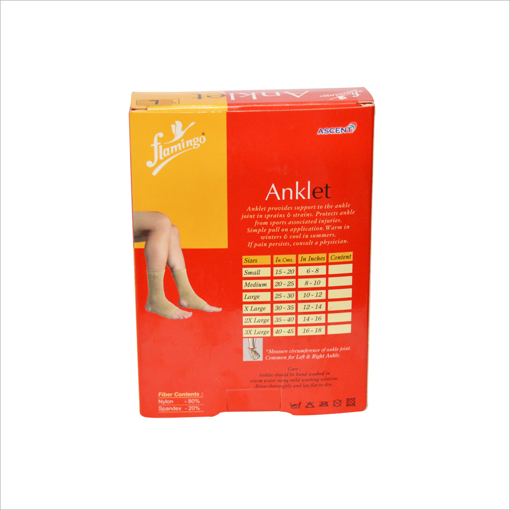 Ankle Pad - Hypoallergenic Cushioning Gel, Ergonomic Design , Bacteria Resistant Material With Washable Reusability